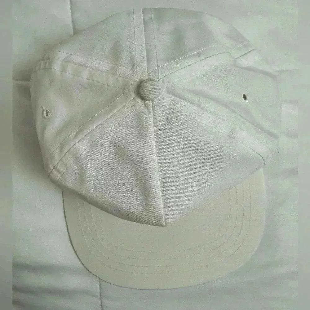 Vintage ICI White Rope Hat Cap Snap Back Trucker Hat Sportcap